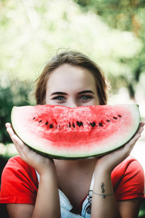 smile with watermelon
